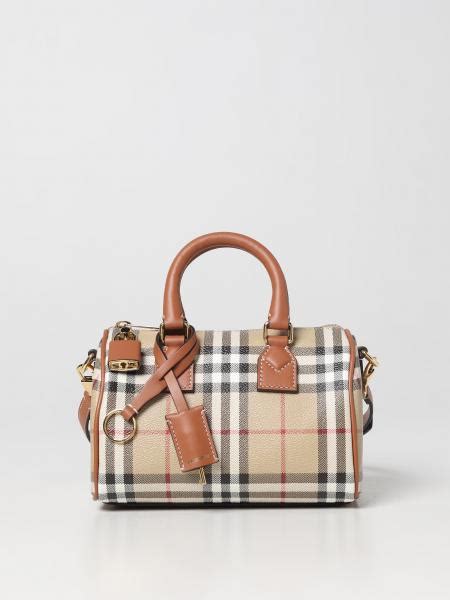 bauletto di burberry prezzo|Borsa bowling mini Check (Marrone betulla scuro) .